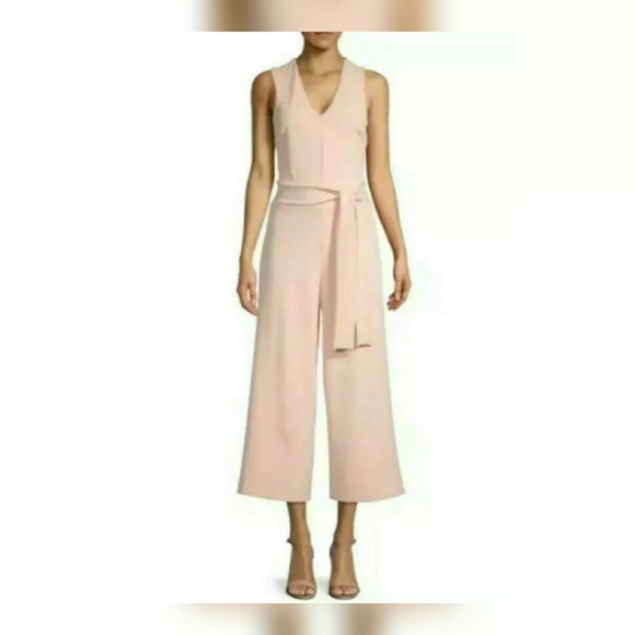 Rachel Rachel Roy Crossback Jumpsuit Blush XL - Picture 2 of 5